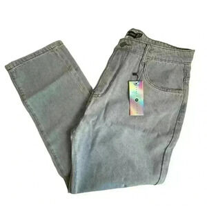 Daisy Street Women's XL High-Waisted Straight Jeans Light Blue Denim